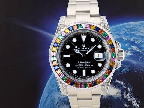  Rolex Submariner Date 116610 New Haribo Diamonds 