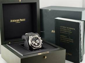 Thumbnail von Audemars Piguet Royal Oak Chronograph 41mm Black Dial 26331st Like New Full Set