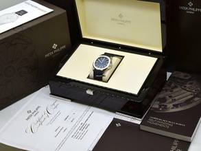 Thumbnail von Patek Philippe Aquanaut 5168g Blue & White Gold - New Ita 2023 </h1>