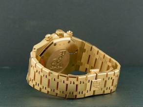 Thumbnail von Audemars Piguet Royal Oak Chronograph Yellow Gold Blue Dial Full Set - Boutique Edition Very Rare </h1>