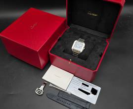 Thumbnail von Cartier Santos de Cartier WSSA0063 - Medium - Blue Dial Unworn/New Condition - Full Set 11/2025