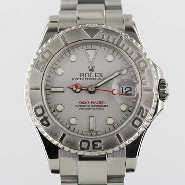  Rolex Yacht-Master 2005//35MM//SILVER DIAL//REF. 168622//LC100//FULL SET # 662 