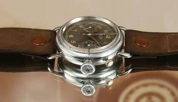 Thumbnail von Heuer SUPER RARE OVERSIZE PILOT'S CHRONO FROM THE 30'S VINTAGE