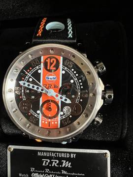  B.R.M V12-44 Chronograph V12 Gulf Racing Sammleruhr limited 100 neuwertig 