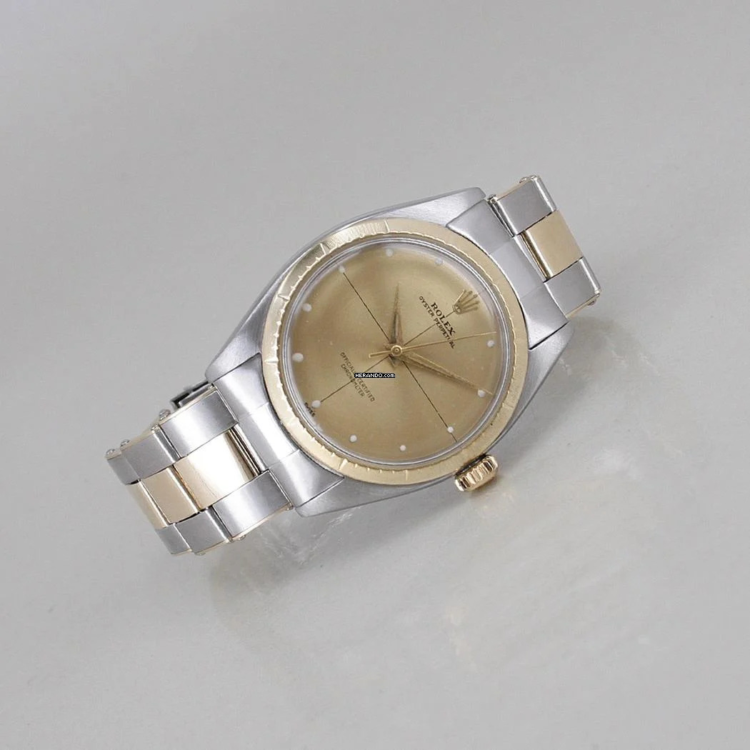 Rolex Oyster Perpetual 34 Zephyr Automatic Chronometer Ø 34 mm Stahl/Gold absolute Rarität </h1>