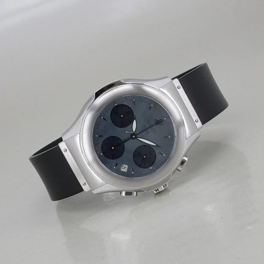 Hublot Elegant MDM Chronograph Automatic Ø 40 mm MOP dial blue Full Set Top Zustand </h1>