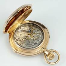 Thumbnail von Gedeon Thommen astronomische Grand Complication 18k Gold Taschenuhr 8 Komplikationen 1890