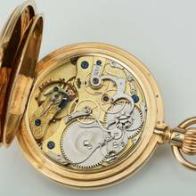 Thumbnail von A. Lange & Söhne 18k Gold ½ Savonette mit Chronograf Diamant Original Box und Zertifikat 1890. </h1>