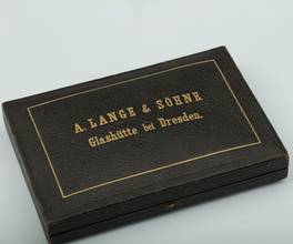 Thumbnail von A. Lange & Söhne 150g 18k Louis XV. Renaissance Savonette Taschenuhr ¼ Repetition Orign Box 1882 </h1>