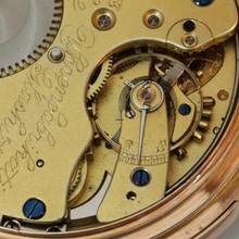 Thumbnail von A. Lange & Söhne Full Set14k Gold Taschenuhr ¼ Repetition Original Etui Garantiekarte 1885