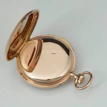 Thumbnail von A. Lange & Söhne Full Set14k Gold Taschenuhr ¼ Repetition Original Etui Garantiekarte 1885