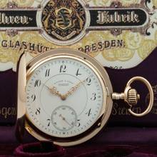 Thumbnail von A. Lange & Söhne 55mm Gr 130g schwere Qualität 1A Taschenuhr 18k Gold mit Box & Zertifikat 1906 </h1>
