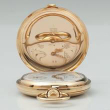 Thumbnail von Richard Glaeser Glashütter Rarität 1A 18k Gold Taschenuhr Reseller Eduard Fleischer Glashütte & Dresden