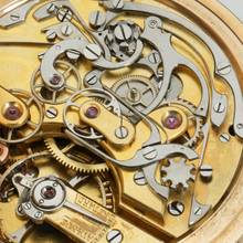 Thumbnail von Ungemarkt Taschenuhr Gr. schwerer Schweizer Ankerchronometer Split Sekunde 1890 Valée de Joux