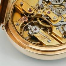 Thumbnail von Ungemarkt Taschenuhr Gr. schwerer Schweizer Ankerchronometer Split Sekunde 1890 Valée de Joux