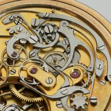 Thumbnail von Ungemarkt Taschenuhr Gr. schwerer Schweizer Ankerchronometer Split Sekunde 1890 Valée de Joux