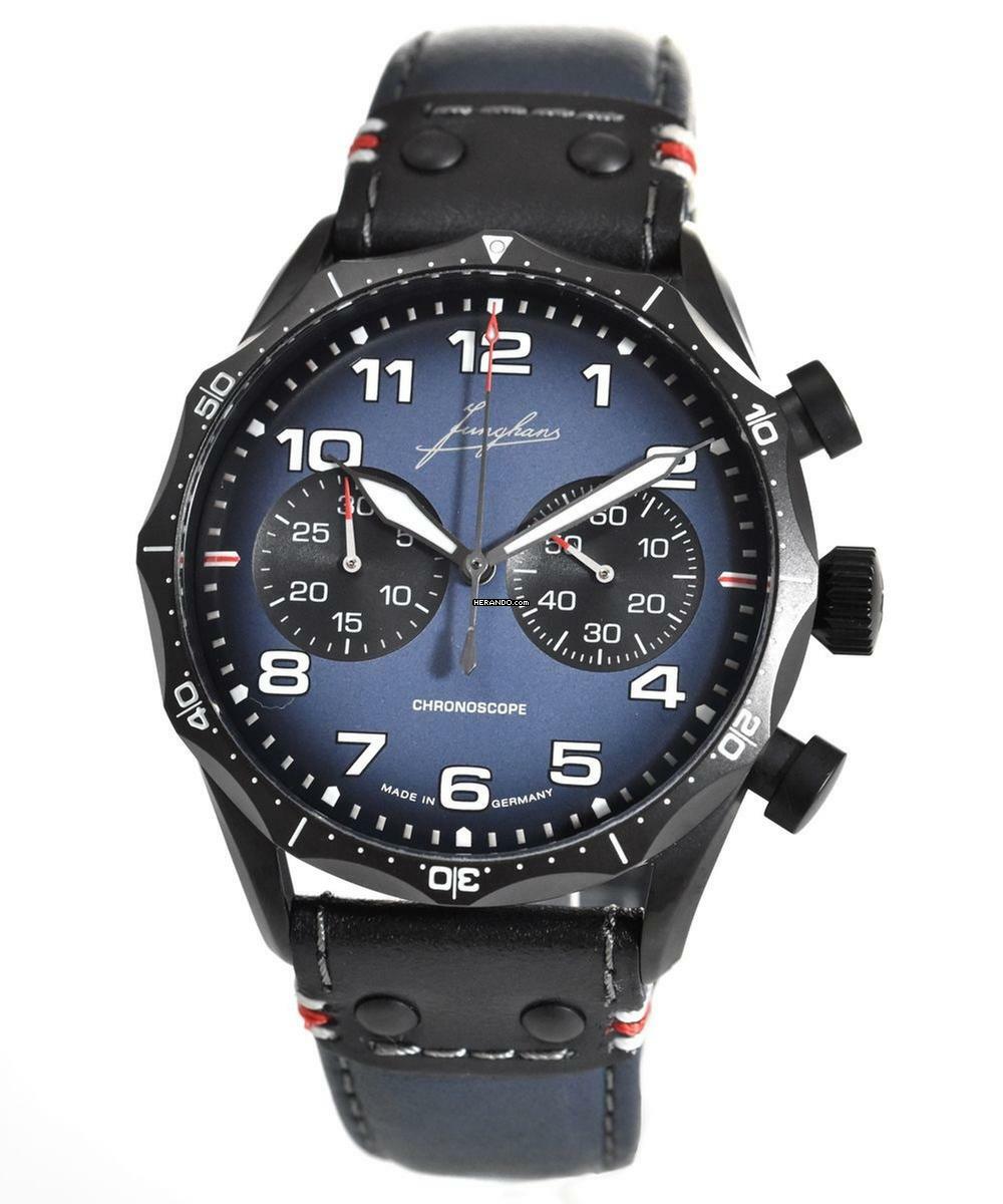 Junghans Meister Pilot Chronoscope Navy Blue Limited 300 Stk. Ref. 27/3396.00