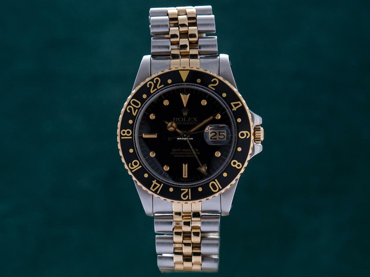 Rolex GMT-Master 16753 Nipple Dial aus April 1982