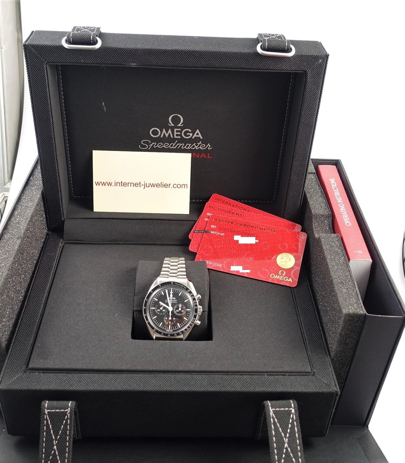 Omega Speedmaster Professional Moonwatch Hesalit 310.30.42.50.01.001 Full Set / New Watch