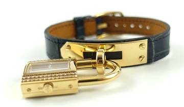 Thumbnail von Hermès Kelly Lock 18Krt. Gelbgold Brillanten