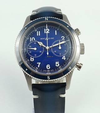  Montblanc 1858 Automatic Chronograph Blue 42mm 