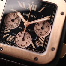 Thumbnail von Cartier Santos 100 XL Steel Rosegold Chronograph </h1>
