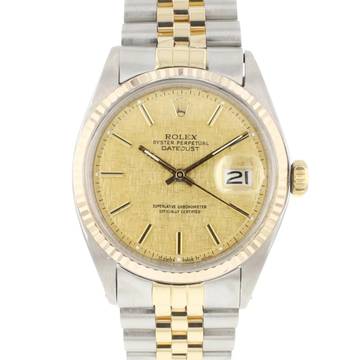  Rolex Datejust 36 Steel Gold Jubilee Fluted Linen Dial </h1> 