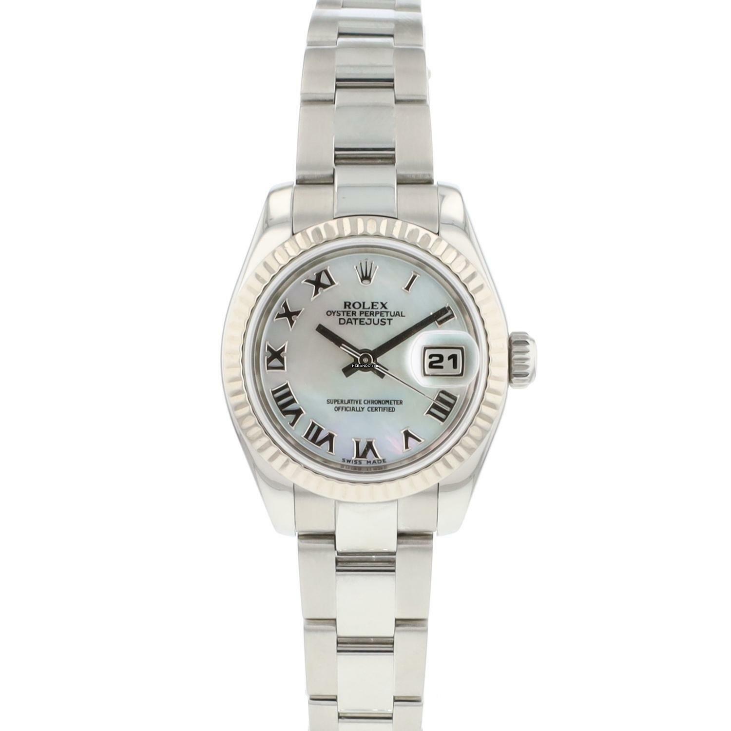 Rolex Lady-Datejust 26 Lady Jubilee Fluted Roman MoP Dial </h1>