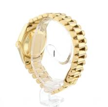 Thumbnail von Rolex Datejust 31 Midsize President Yellow Gold Factory Black Diamond Dial </h1>