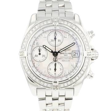  Breitling Chrono Cockpit Chronograph Steel MoP Factory Diamonds </h1> 