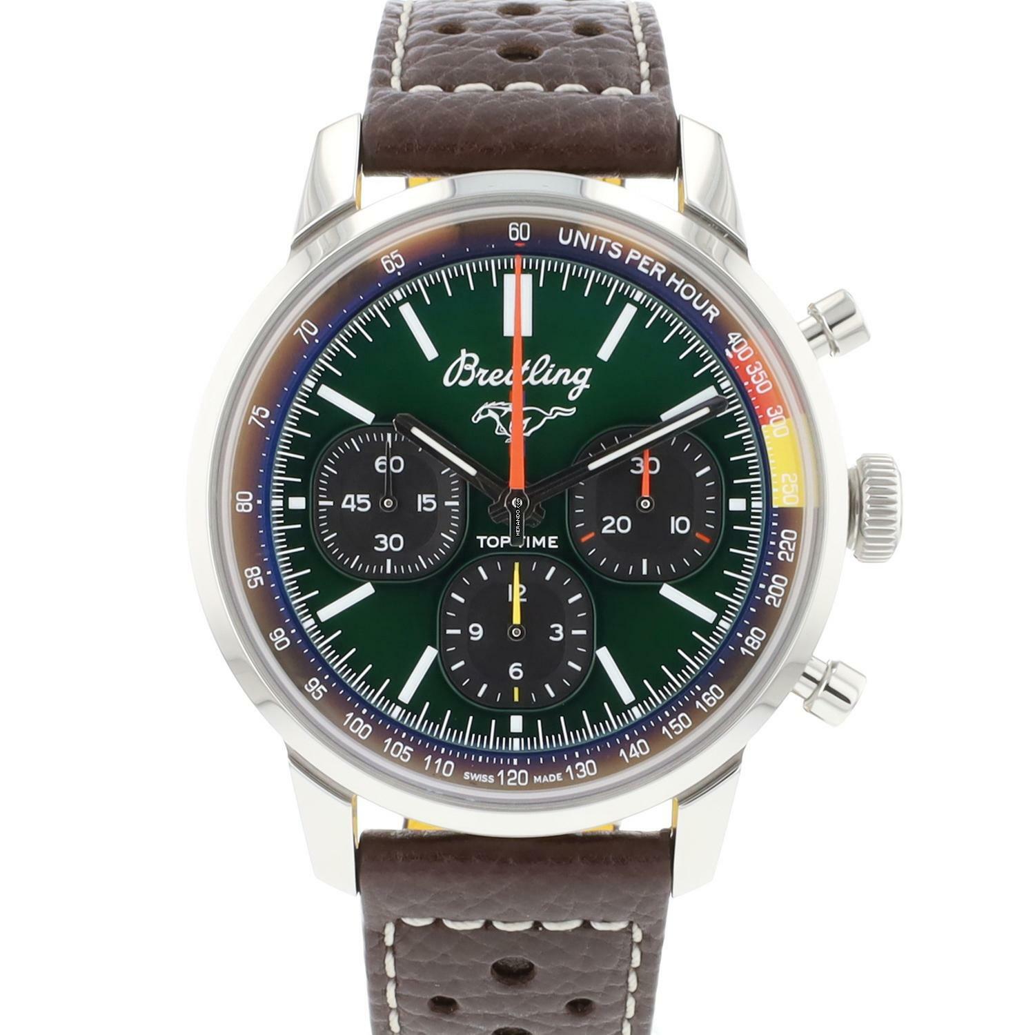 Breitling Top Time Chronograph Mustang Green Dial NEW 2024 </h1>