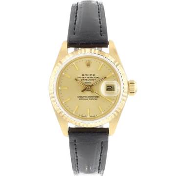  Rolex Lady-Datejust 26 Yellow Gold Champagne Dial </h1> 