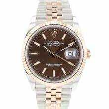 Thumbnail von Rolex Datejust 36 Steel Everosegold Jubilee Fluted Choco Dial </h1>