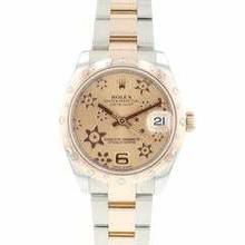 Thumbnail von Rolex Datejust 31 Steel Everosegold Pink Flower Dial Diamonds </h1>