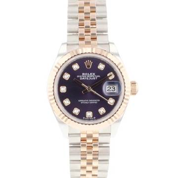  Rolex Lady-Datejust 28 Steel Everose Gold Fluted Diamonds New </h1> 