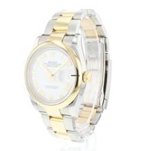 Thumbnail von Rolex Datejust 36 Steel Gold Oyster White Roman Dial </h1>