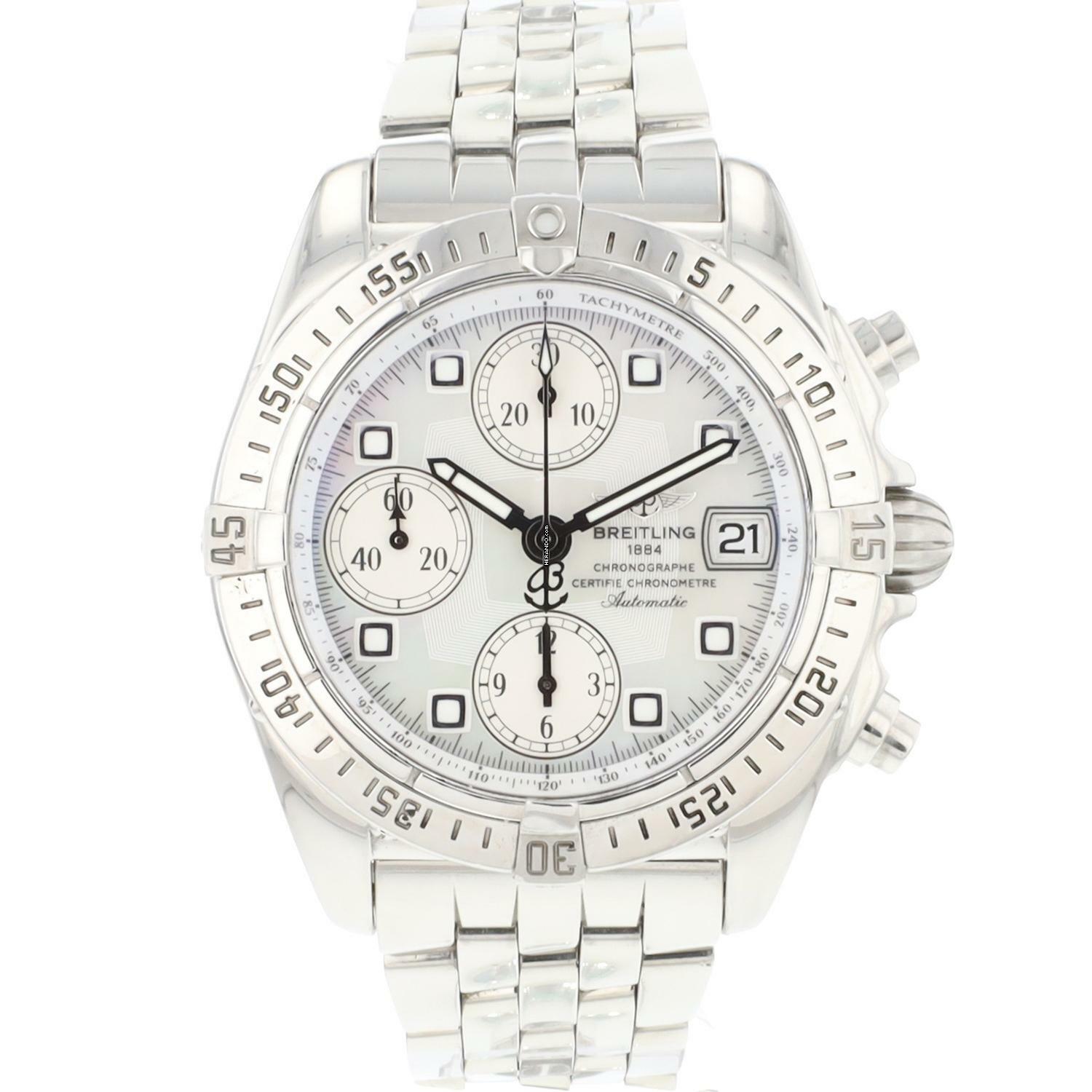 Breitling Chrono Cockpit Chronograph Steel MoP Dial </h1>