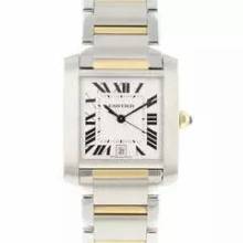 Thumbnail von Cartier Tank Française GM Automatic Steel/Gold </h1>
