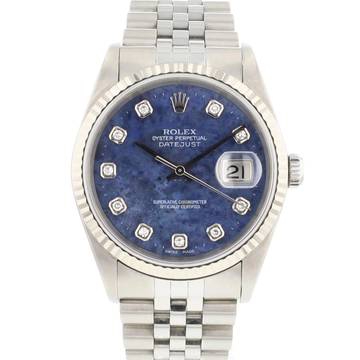  Rolex Datejust 36 Jubilee Fluted Sodalite Diamond Dial </h1> 