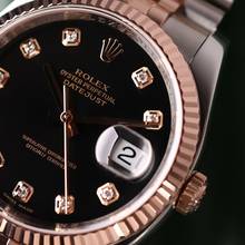 Thumbnail von Rolex Datejust 36 Steel / Everose Jubilee Fluted Black Diamond Dial </h1>