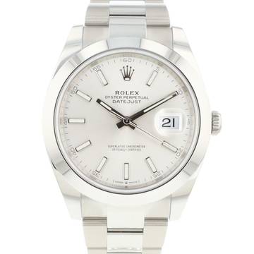  Rolex Datejust 41 Steel Silver Dial NEW </h1> 