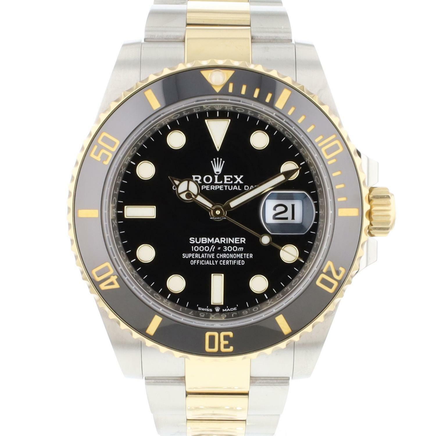 Rolex Submariner Date Steel Gold 126613LN </h1>