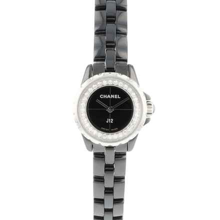  Chanel J12 J12-XS Black Ceramic Diamonds NEW </h1> 