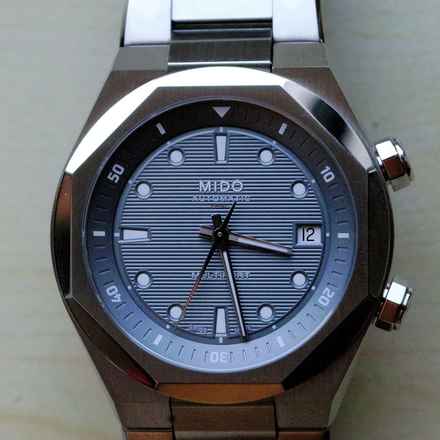  Mido Multifort 8 Two Crowns Grey NEW FULL SET 