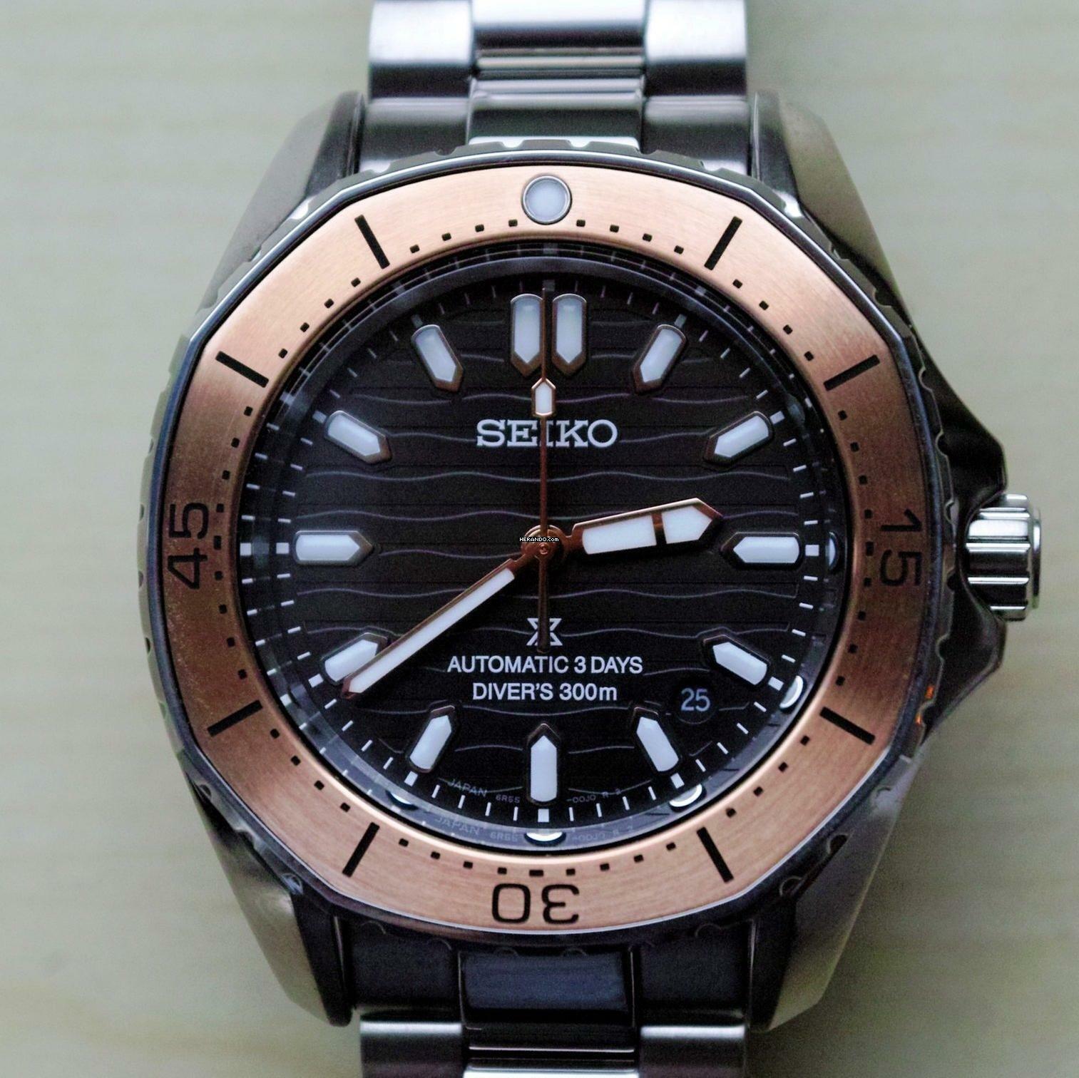 Seiko Prospex SEA Diver's Automatic 3 Days black dial NEW FULL SET