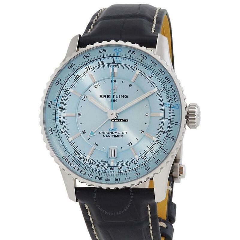 Breitling Navitimer GMT Automatic GMT 41 Iceblue NEW FULL SET