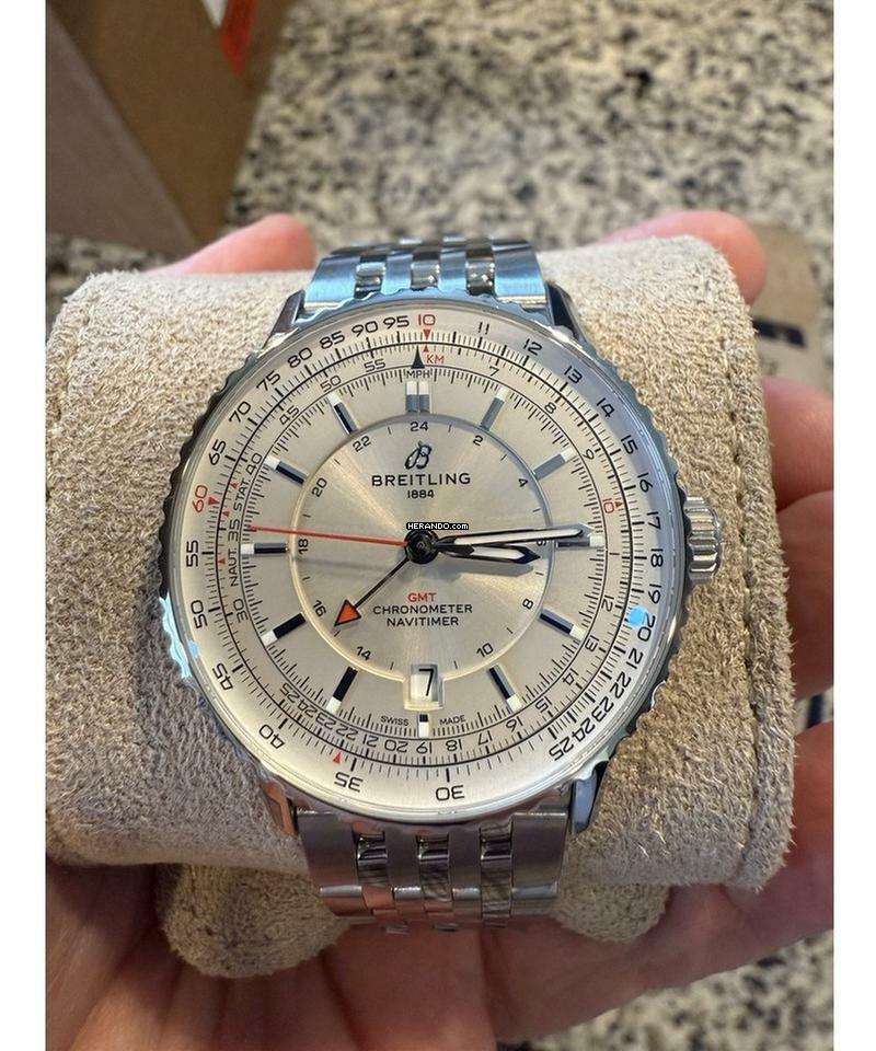 Breitling Navitimer GMT Automatic GMT 41 NEW FULL SET