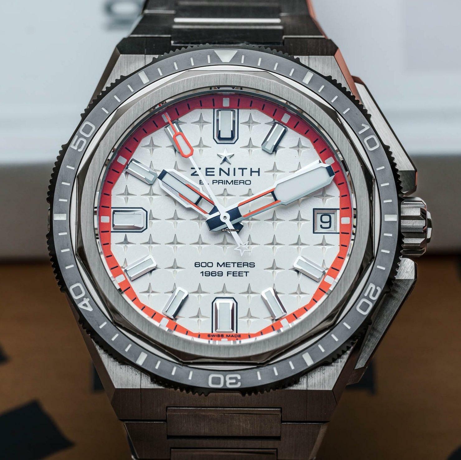 Zenith Defy El Primero EXTREME DIVER El Primero Silver Dial New Full Set