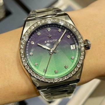  Zenith Defy Midnight Borealis Diamonds Automatic 36 Mm 