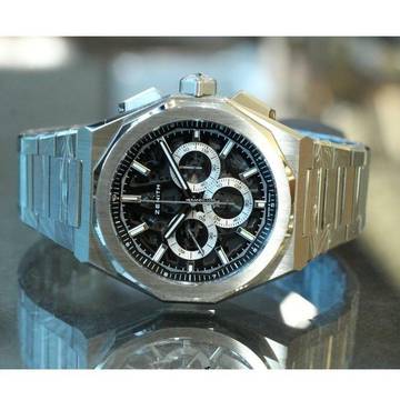  Zenith Defy Skyline Black Skeleton NEW FULL SET 